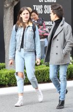MAIA MITCHELL in Ripped Jeans Out in West Hollywood 05/25/2016
