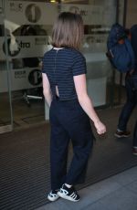 MAISIE WILLIAMS Arrives at BBC Radio 1 Studios in London 05/05/2016