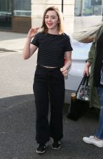MAISIE WILLIAMS Arrives at BBC Radio 1 Studios in London 05/05/2016
