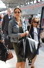 MELANIE SYKES at Piccadilly Train Station in Manchester 05/06/2016