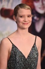 MIA WASIKOWSKA at Alice Through the Looking Glass Premiere in London 05/10/2016