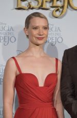 MIA WASIKOWSKA at Alice Through the Looking Glass Premiere in Madrid 05/12/2016