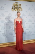 MIA WASIKOWSKA at Alice Through the Looking Glass Premiere in Madrid 05/12/2016