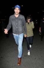 MILA KUNIS and Ashton Kutcher Arrives at Rose Bowl in Pasadena 05/14/2016