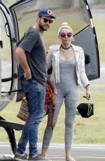 MILEY CYRUS at Airport in Brisbane 05/01/2016