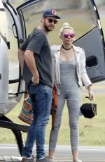 MILEY CYRUS at Airport in Brisbane 05/01/2016