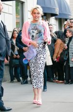 MILEY CYRUS Out and About in New York 05/16/2016