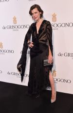 MILLA JOVOVICH at De Grisogono Party at Cannes Film Festival 05/17/2016