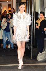 MING XI Leaves Mark Hotel in New York 05/02/2016
