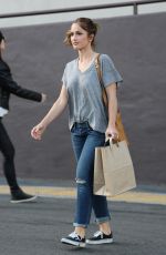 MINKA KELLY Leaves Rite Aid in West Hollywood 04/30/2016
