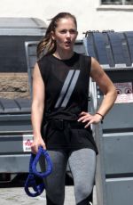 MINKA KELLY Out Exercising in Beverly Hills 05/26/2016