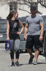 MINKA KELLY Out Exercising in Beverly Hills 05/26/2016