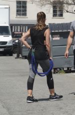 MINKA KELLY Out Exercising in Beverly Hills 05/26/2016