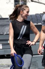 MINKA KELLY Out Exercising in Beverly Hills 05/26/2016