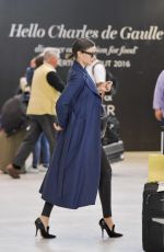 MIRANDA KERR at Charles De Gaulle Airport in Paris 05/21/2016