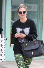 MISCHA BARTON Laves Doggie Day Care in West Hollywood 05/05/2016