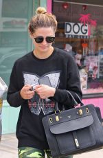 MISCHA BARTON Laves Doggie Day Care in West Hollywood 05/05/2016