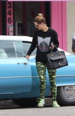 MISCHA BARTON Laves Doggie Day Care in West Hollywood 05/05/2016