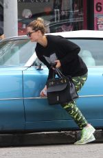 MISCHA BARTON Laves Doggie Day Care in West Hollywood 05/05/2016