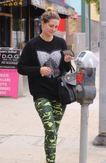 MISCHA BARTON Laves Doggie Day Care in West Hollywood 05/05/2016