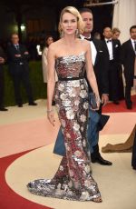 NAOMI WATTS at Costume Institute Gala 2016 in New York 05/02/2016