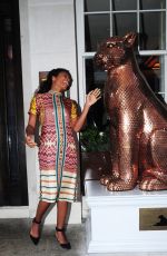 NAOMIE HARRIS Celebrates Her Birthday at 34 Restaurant in London 05/14/2016