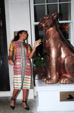 NAOMIE HARRIS Celebrates Her Birthday at 34 Restaurant in London 05/14/2016