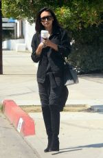 NAYA RIVERA Out and About in Hollywood 05/24/2016