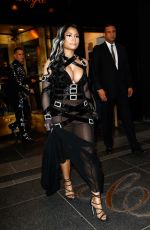 NICKI MINAJ Leaves Carlyle Hotel in New York 05/02/2016