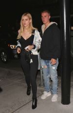 NICOLA PELTZ and Justin Bieber at Mastros Steakhouse in Beverly Hills 05/25/2016