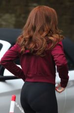 NIKKI SANDERSON in Tights Out in Chester 04/22/2016