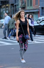 NINA AGDAL at Soul Cycle in New York 05/12/2016