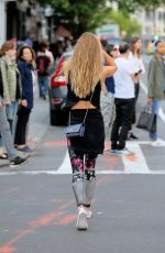 NINA AGDAL at Soul Cycle in New York 05/12/2016