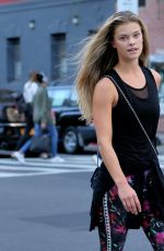 NINA AGDAL at Soul Cycle in New York 05/12/2016