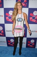 NINA AGDAL at Swatch Times Square Store Opening in New York 05/03/2016
