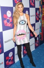 NINA AGDAL at Swatch Times Square Store Opening in New York 05/03/2016