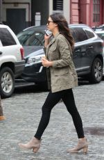 NINA DOBREV Out and About in New York 05/03/2016