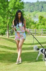 OLIVIA MUNN Walks Her Dog Out in Atlanta 05/18/2016