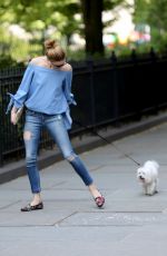 OLIVIA PALERMO Walks Her Dog Out in New York 05/28/2016