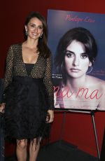 PENELOPE CRUZ at Cinema Society Screening of "Ma Ma" in New York 05/24/2016