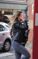 PERRIE EDWARDS Running Into Hannahhannah Restaurant in Newcastle 05/31/2016
