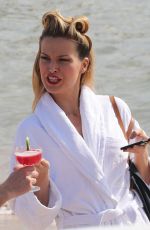PETRA NEMCOVA in Bikini on the Set of a Photoshoot in Cannes 05/18/2016