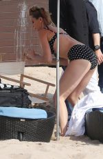 PETRA NEMCOVA in Bikini on the Set of a Photoshoot in Cannes 05/18/2016