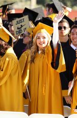 PEYTON LIST at Her High School Graduation in Oak Park 05/26/2016