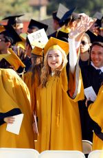 PEYTON LIST at Her High School Graduation in Oak Park 05/26/2016