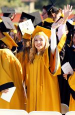 PEYTON LIST at Her High School Graduation in Oak Park 05/26/2016