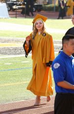 PEYTON LIST at Her High School Graduation in Oak Park 05/26/2016