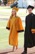 PEYTON LIST at Her High School Graduation in Oak Park 05/26/2016