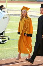 PEYTON LIST at Her High School Graduation in Oak Park 05/26/2016