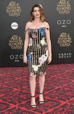 Pregnant ANNE HATHAWAY at Alice Through the Looking Glass Premiere in Hollywood 05/23/2016